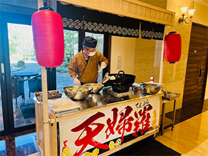 揚げたて天麩羅と握り寿司御膳