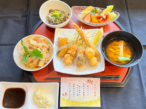 屋台の揚げたて串揚げ御膳