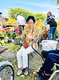 皐月の御膳とバラ園見学