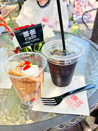皐月の御膳とバラ園見学