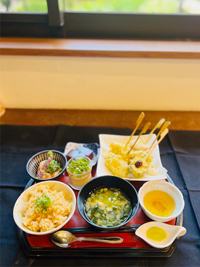 創作串の天麩羅御膳