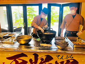 創作串の天麩羅御膳